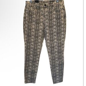 Blank NYC jeans Snake Print Pants skinny reade crop stretch NEW 30 baddie denim